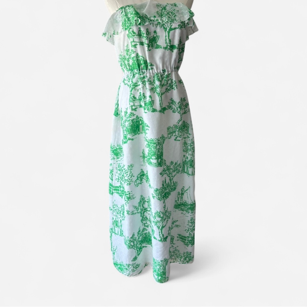 Lilly Pulitzer S Garden Party Strapless Maxi Dress Green